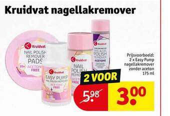 Kruidvat Kruidvat nagellakremover aanbieding