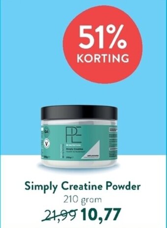 Holland & Barrett Simply Creatine Powder 210 Gram aanbieding