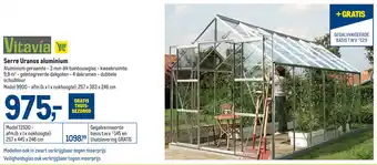 Makro Vitavia Serre Uranus Aluminium aanbieding