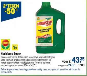 Makro Herbistop Super aanbieding
