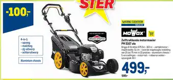 Makro Mowox Zelftrekkende Motormaaier PM 5167 Alu aanbieding