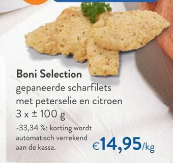 OKay Boni Selection Gepaneerde Scharfilets met Peterselie en Citroen aanbieding