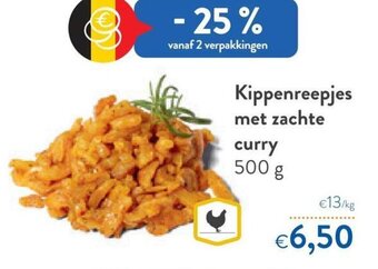 Kippenreepjes met Zachte Curry 500g