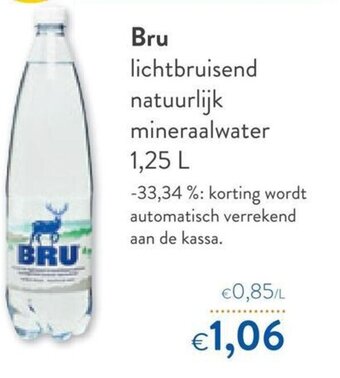 OKay Bru Lichtbruisend Natuurlijk Mineraalwater 1.25L aanbieding