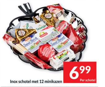Intermarché Inox schotel met 12 minikazen aanbieding