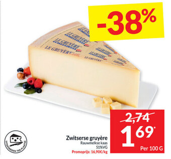 Intermarché Zwitserse gruyere aanbieding