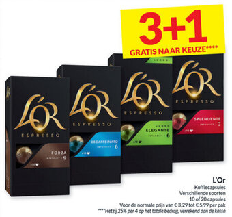 Intermarché L'Or Koffiecapsules aanbieding