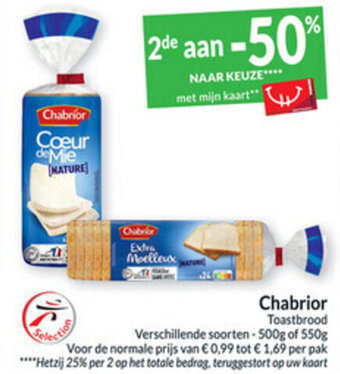 Intermarché Chabrior Toastbrood aanbieding