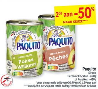 Intermarché Paquito Siroop aanbieding