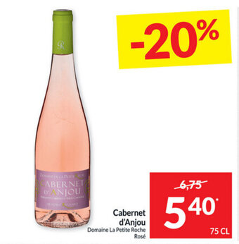 Intermarché Cabernet d'Anjou Domaine La Petite Roche Rose aanbieding