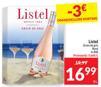 Intermarché Listel Grain de gris Rose aanbieding