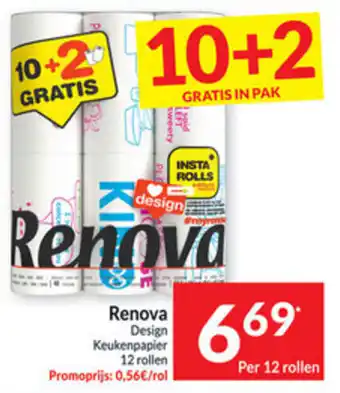 Renova Design Keukenpapier 12 rollen