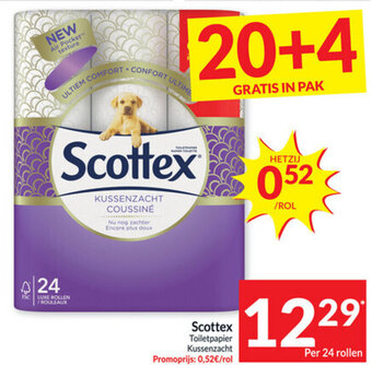 Intermarché Scottex Toiletpapier Kussenzacht aanbieding