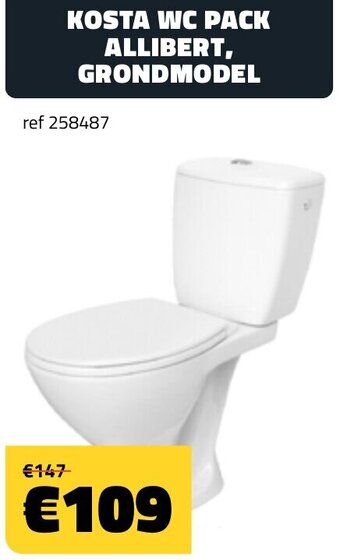 Bouwcenter Frans Vlaeminck Kosta WC Pack Allibert, Grondmodel aanbieding