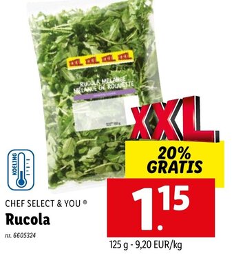 Lidl Chef Select & You Rucola aanbieding
