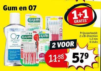 Kruidvat Gum en 07 aanbieding