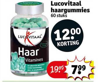 Kruidvat Lucovitaal haargummies aanbieding