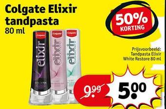 Kruidvat Colgate elixir tandpasta aanbieding