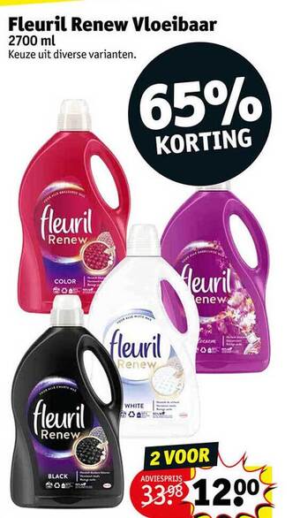 Kruidvat Fleuril renew vloeibaar aanbieding
