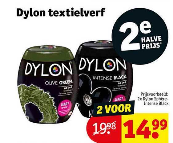 Kruidvat Dylon textielverf aanbieding