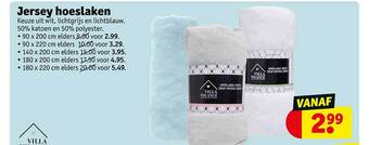 Kruidvat Jersey hoeslaken aanbieding