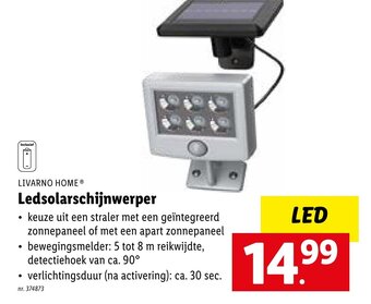 Lidl Livarno Home Ledsolarschijnwerper aanbieding