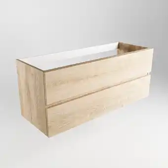 Mondiaz vica onderkast 2 lades 120x50x45cm zonder uitsparing washed oak