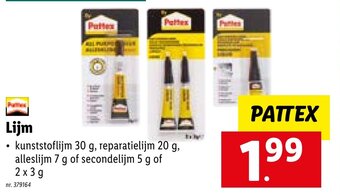 Lidl Lijm aanbieding