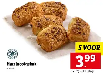 Lidl Hazelnootgebak 5 Voor aanbieding