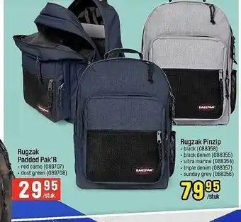 Happyland Rugzak padded pak'r, rugzak pinzip aanbieding