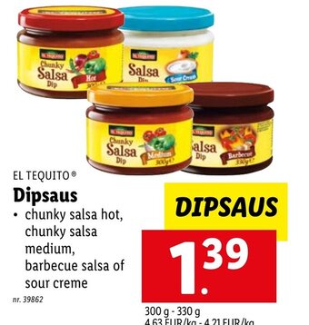 Lidl El Tequito Dipsaus aanbieding
