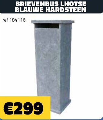 Brievenbus Lhotse Blauwe Hardsteen