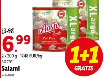 Aoste Salami 2 x 200g