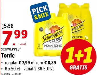 Lidl Schweppes Tonic aanbieding