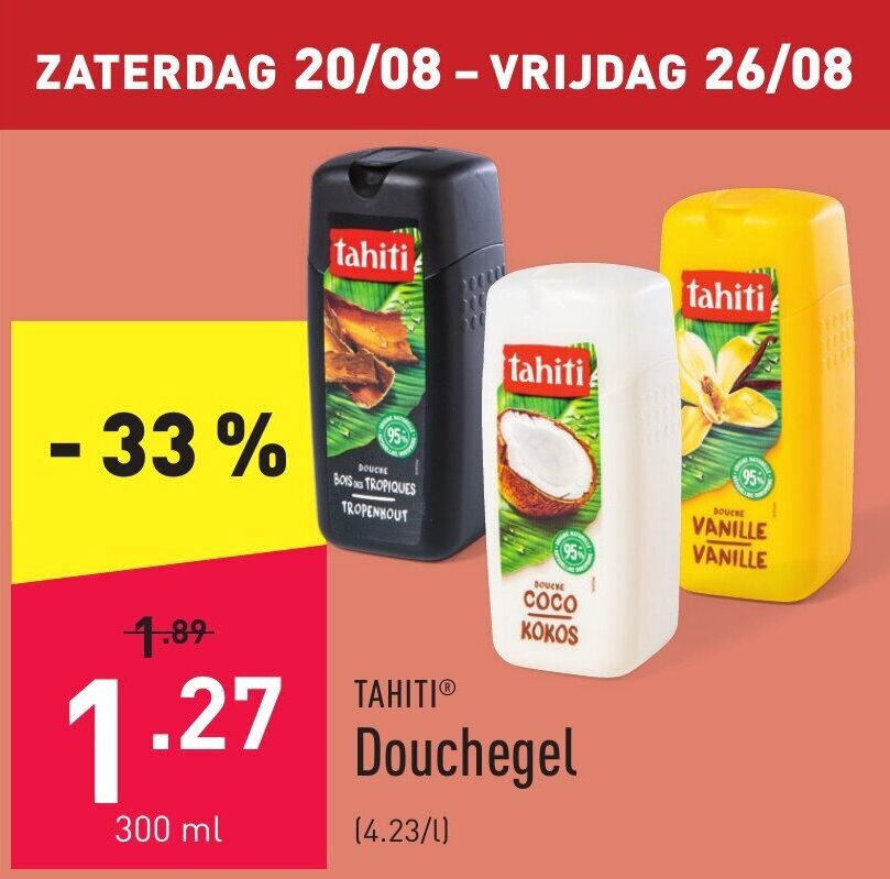 ALDI Tahiti Douchegel aanbieding