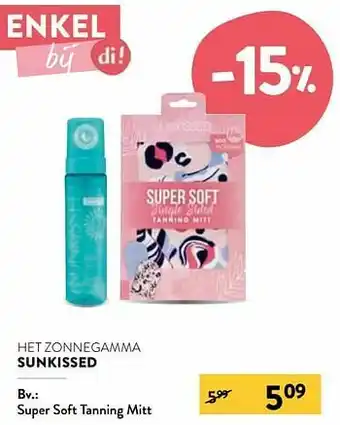 Di Super soft tanning mitt aanbieding