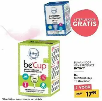 Menstruatiecup + 1 sterilisator