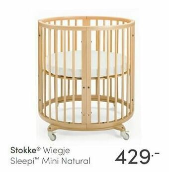 Baby & Tiener Stokke wiegje sleepi mini natural aanbieding