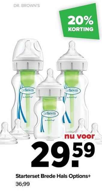 Starterset brede hals options+
