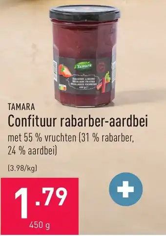 ALDI Tamara Confituur rabarber-aardbei aanbieding