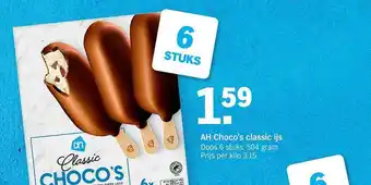 Albert Heijn Ah Choco's Classic Ijs aanbieding