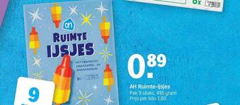 Albert Heijn Ah Ruimte-ijsjes aanbieding