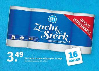 Ah Zacht & Sterk Toiletpapier 3 Laags