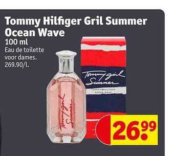 Kruidvat Tommy hilfiger gril summer ocean wave eau de toilette voor dames aanbieding
