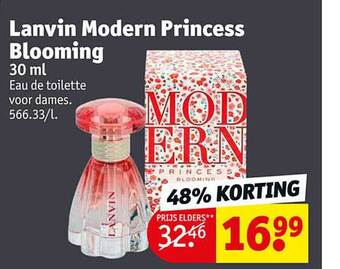 Kruidvat Lanvin modern princess blooming eau de toilette voor dames aanbieding