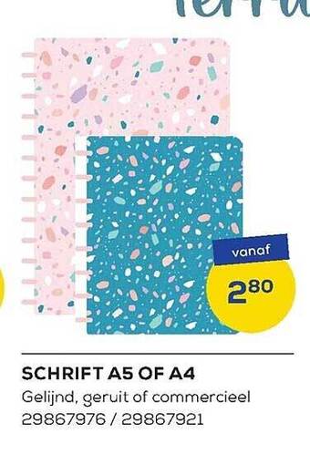 Supra Bazar Schrift a5 of a4 aanbieding