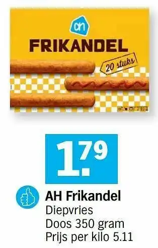 Albert Heijn Ah frikandel aanbieding