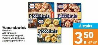 Albert Heijn Wagner piccolinis aanbieding