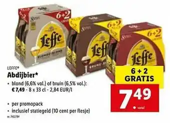 Lidl Abdijbier blond of bruin aanbieding