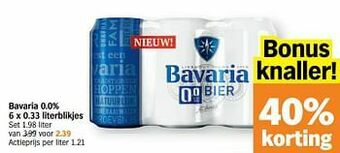 Albert Heijn Bavaria 0.0% aanbieding